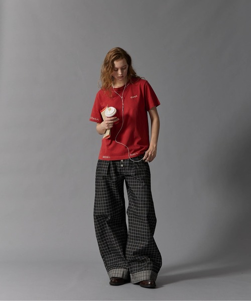 CIVVY.（シヴィ―）の「Hand Stitch T-Shirt - ハンドステッチTシャツ -（Tシャツ/カットソー・メンズ・レッド/アイボリー/ネイビー・MEDIUM/LARGE）」の17枚目の写真