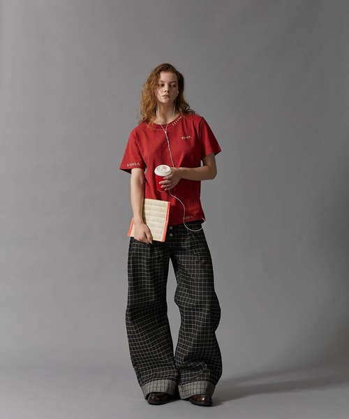 CIVVY.（シヴィ―）の「Hand Stitch T-Shirt - ハンドステッチTシャツ -（Tシャツ/カットソー・メンズ・レッド/アイボリー/ネイビー・MEDIUM/LARGE）」の15枚目の写真