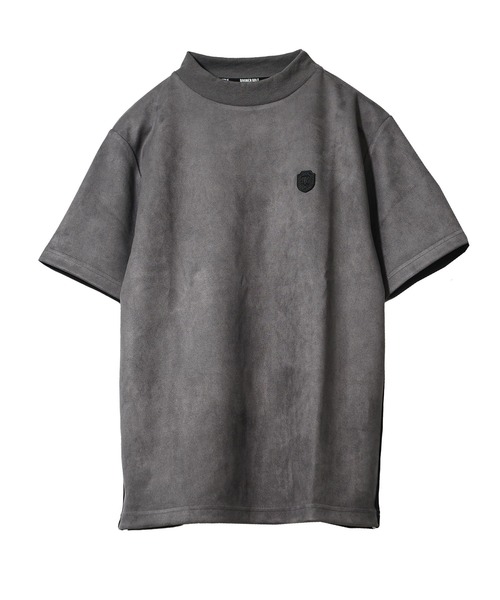 DIVINER GOLF(ディバイナー ゴルフ)の「【DIVINER GOLF】フェイクスウェード半袖モックネックTシャツ メンズ ゴルフウェア 春服 夏服(ゴルフグッズ・メンズ・ライトグレー/オフホワイト/チャコールグレー・XXL/M/L/XL)」の11枚目の写真