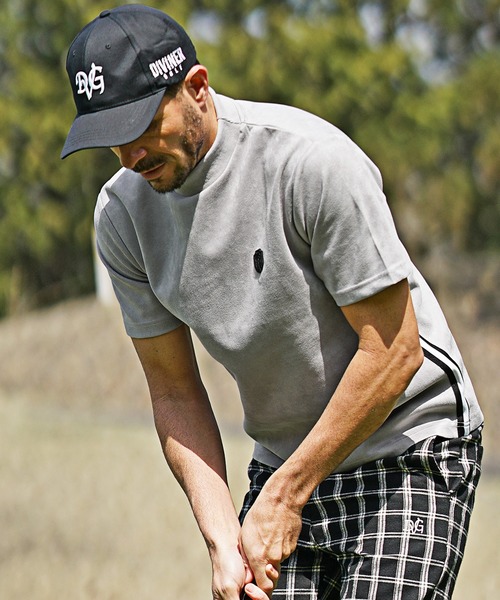 DIVINER GOLF(ディバイナー ゴルフ)の「【DIVINER GOLF】フェイクスウェード半袖モックネックTシャツ メンズ ゴルフウェア 春服 夏服(ゴルフグッズ・メンズ・ライトグレー/オフホワイト/チャコールグレー・XXL/M/L/XL)」の19枚目の写真