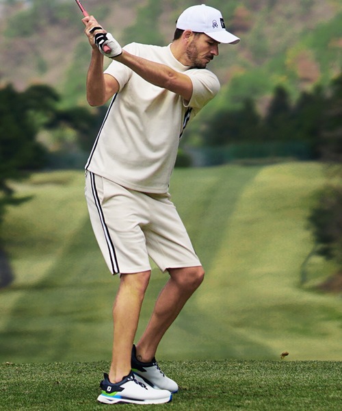 DIVINER GOLF(ディバイナー ゴルフ)の「【DIVINER GOLF】フェイクスウェード半袖モックネックTシャツ メンズ ゴルフウェア 春服 夏服(ゴルフグッズ・メンズ・ライトグレー/オフホワイト/チャコールグレー・XXL/M/L/XL)」の10枚目の写真