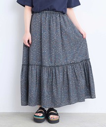 l'atelier du savon | ちいさな粒のdrawing printロングスカート(スカート)