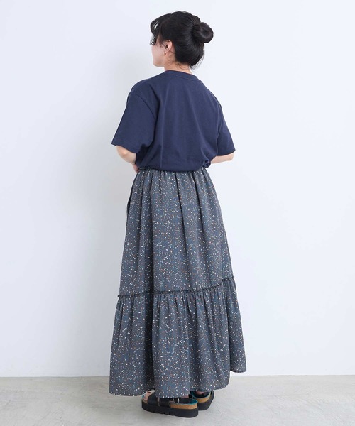 l'atelier du savon(アトリエドサボン)の「ちいさな粒のdrawing printスカート(スカート・レディース・アイボリー/ネイビー・FREE)」の11枚目の写真