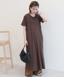 AMERICAN HOLIC | 【2点セット】Tシャツ＋Uネックワンピース(ワンピース)
