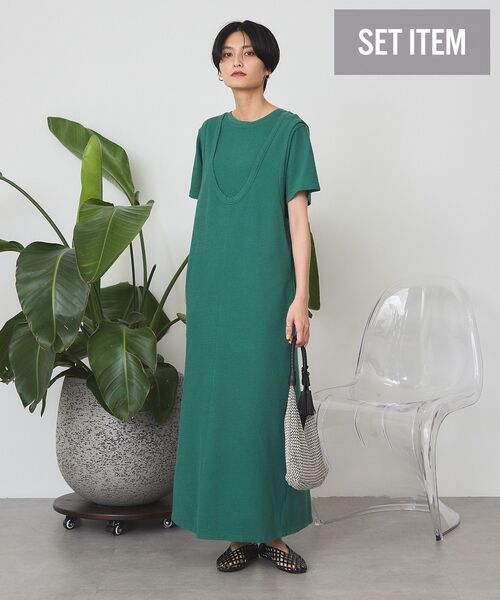 2点セット】Tシャツ＋Uネックワンピース（ワンピース）｜AMERICAN