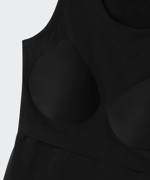 MUSINSA STANDARD WOMAN（ムシンサスタンダードウーマン）の「ウィメンズエッセンシャルブラタンクトップ[ブラック]（Tシャツ/カットソー・レディース・その他・MEDIUM/LARGE/SMALL/X-SMALL）」の5枚目の写真
