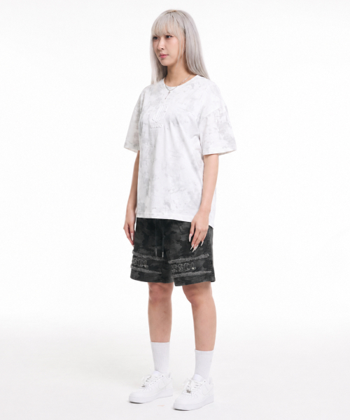 CREAM SODA LAB(クリームソーダラボ)の「シーアルエスディーエル イニシャル アプリケ カモ ショートパンツ ブラック(その他パンツ・メンズ・その他・X-LARGE/LARGE)」の3枚目の写真