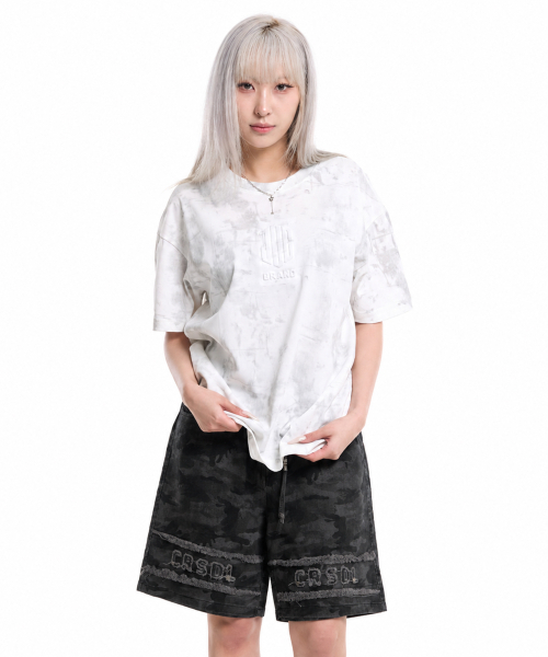 CREAM SODA LAB(クリームソーダラボ)の「シーアルエスディーエル イニシャル アプリケ カモ ショートパンツ ブラック(その他パンツ・メンズ・その他・X-LARGE/LARGE)」の5枚目の写真