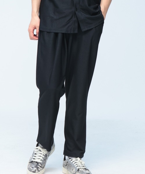 URBAN SQUARE(アーバンスクエア)の「【セットアップ】半袖 シャツ パンツ セットアップ メンズ 夏 キレイめ さらさら 軽量 ストレッチ 上下セット オフィスカジュアル(セットアップ・メンズ・ブラック/ネイビー・LL/M/L)」の14枚目の写真