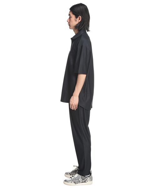 URBAN SQUARE(アーバンスクエア)の「【セットアップ】半袖 シャツ パンツ セットアップ メンズ 夏 キレイめ さらさら 軽量 ストレッチ 上下セット オフィスカジュアル(セットアップ・メンズ・ブラック/ネイビー・LL/M/L)」の16枚目の写真