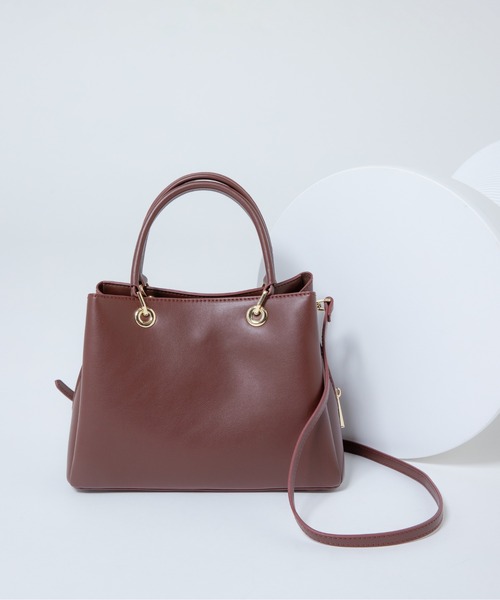 NATURAL BEAUTY BASIC（ナチュラルビューティーベーシック）の「ヌベラアイレットトート（トートバッグ・レディース・レッド系その他/グレイッシュベージュ/ブラック・-）」の5枚目の写真
