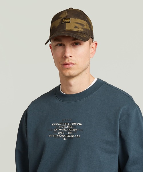 G-STAR（ジースター）の「Originals Baseball Cap/ブランドロゴベースボールキャップ/カモフラ柄（キャップ・メンズ・ブラウン系その他・ONE SIZE）」の3枚目の写真