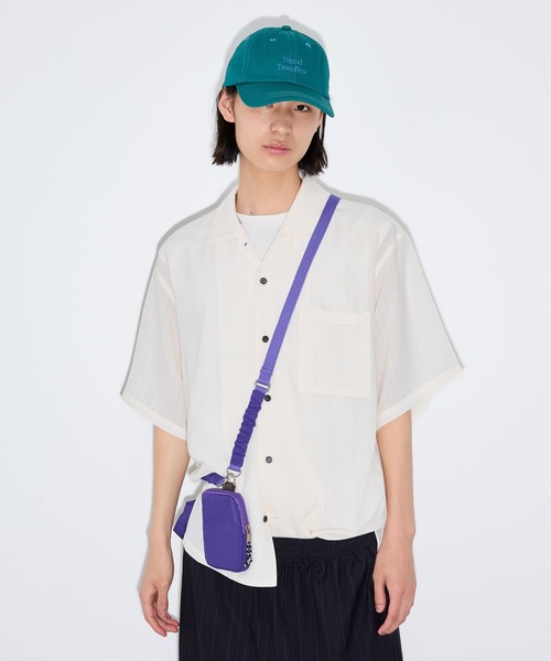 LAKOLE（ラコレ）の「ドビーストライプ半袖シャツ / 812325（シャツ/ブラウス・メンズ・サックスブルー/アイボリー/ブラック・MEDIUM/LARGE）」の6枚目の写真