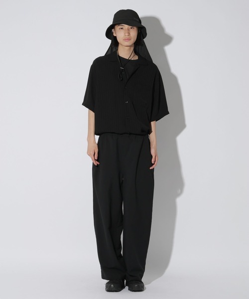 LAKOLE（ラコレ）の「ドビーストライプ半袖シャツ / 812325（シャツ/ブラウス・メンズ・サックスブルー/アイボリー/ブラック・MEDIUM/LARGE）」の11枚目の写真