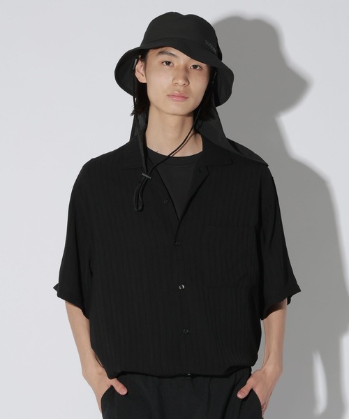 LAKOLE（ラコレ）の「ドビーストライプ半袖シャツ / 812325（シャツ/ブラウス・メンズ・サックスブルー/アイボリー/ブラック・MEDIUM/LARGE）」の14枚目の写真