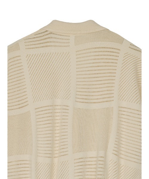 Ameri(アメリ)の「MEDI MESH PATCHWORK KNIT ROMPERS(つなぎ/オールインワン・レディース・アイボリー/グレー・MEDIUM/SMALL)」の11枚目の写真