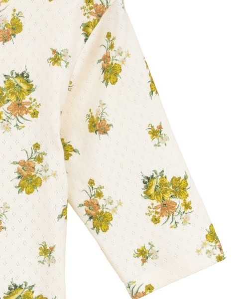 CLANE（クラネ）の「CLANE/クラネ/BACK OPEN FLOWER TOPS（Tシャツ/カットソー・レディース・イエロー/レッド・1）」の12枚目の写真