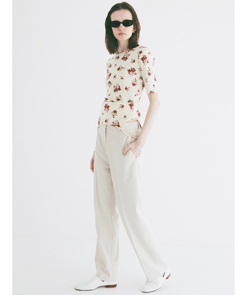 CLANE（クラネ）の「CLANE/クラネ/BACK OPEN FLOWER TOPS（Tシャツ/カットソー・レディース・イエロー/レッド・1）」の20枚目の写真