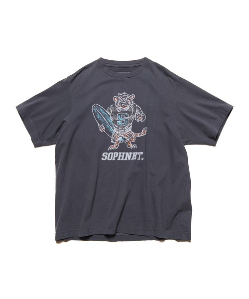 SOPHNET.(ソフネット)の「VINTAGE GRAPHIC WIDE TEE(Tシャツ/カットソー・メンズ・チャコールグレー/ホワイト・1/2/3/4)」の2枚目の写真