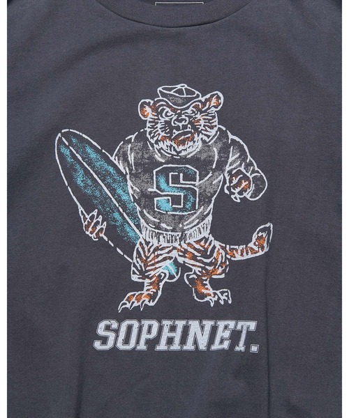 SOPHNET.(ソフネット)の「VINTAGE GRAPHIC WIDE TEE(Tシャツ/カットソー・メンズ・チャコールグレー/ホワイト・1/2/3/4)」の7枚目の写真