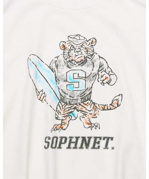SOPHNET.(ソフネット)の「VINTAGE GRAPHIC WIDE TEE(Tシャツ/カットソー・メンズ・チャコールグレー/ホワイト・1/2/3/4)」の9枚目の写真