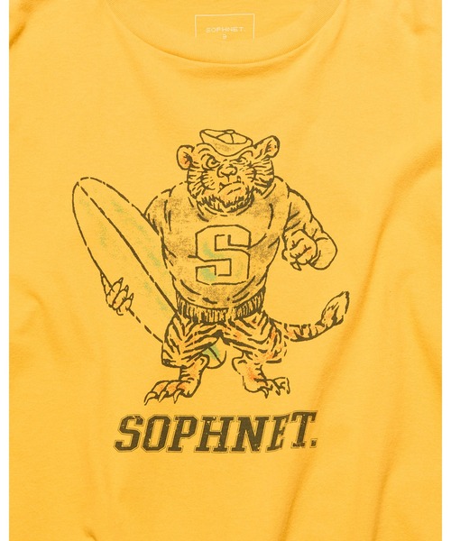 SOPHNET.(ソフネット)の「VINTAGE GRAPHIC WIDE TEE(Tシャツ/カットソー・メンズ・チャコールグレー/ホワイト・1/2/3/4)」の5枚目の写真
