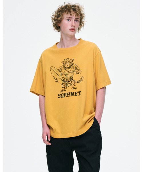 SOPHNET.(ソフネット)の「VINTAGE GRAPHIC WIDE TEE(Tシャツ/カットソー・メンズ・チャコールグレー/ホワイト・1/2/3/4)」の3枚目の写真