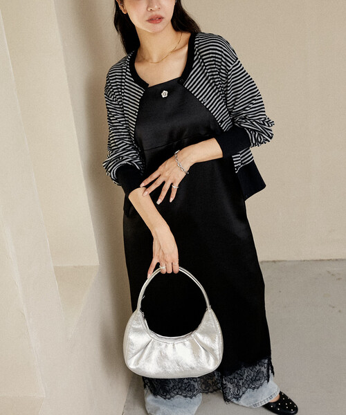 新品タグ付きマリークワントMARY QUANTキャミワンピース Mサイズ ブランド古着】キャミソールワンピース（ワンピース）｜MARY QUANT