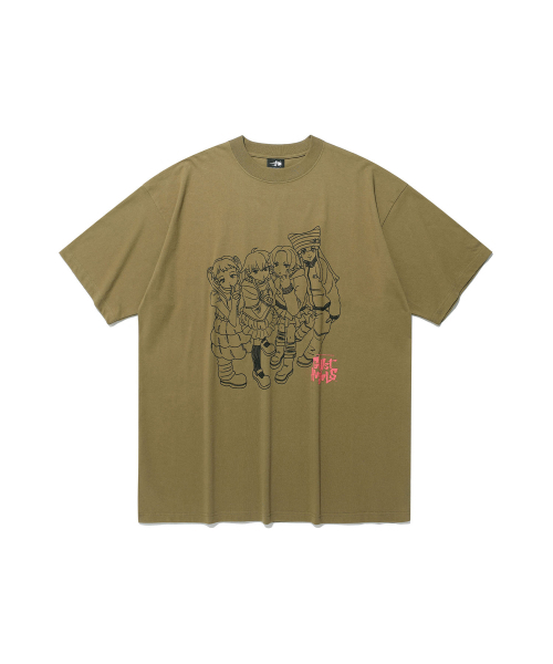 NICE GHOST CLUB(ナイスゴーストクラブ)の「GHOST ANGELS PHOTO BIG BIG TEE_KHAKI(NG2FMUT543A)(Tシャツ/カットソー・レディース・カーキ・SMALL/MEDIUM)」の1枚目の写真