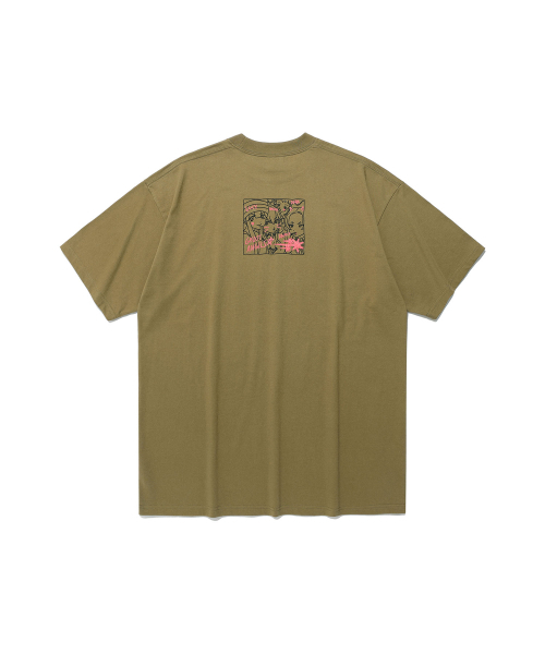 NICE GHOST CLUB(ナイスゴーストクラブ)の「GHOST ANGELS PHOTO BIG BIG TEE_KHAKI(NG2FMUT543A)(Tシャツ/カットソー・レディース・カーキ・SMALL/MEDIUM)」の2枚目の写真