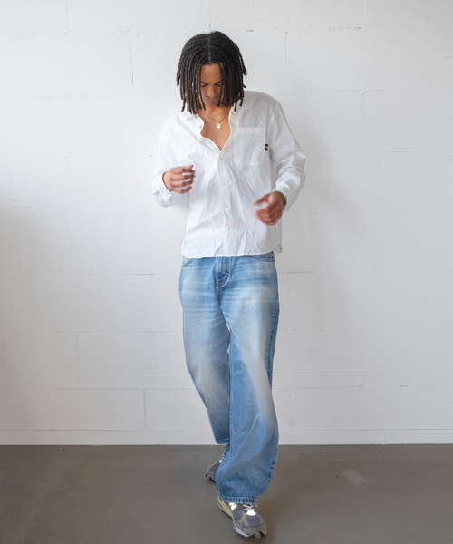 WISM(ウィズム)の「Liju / リジュ Gallery TAGGED LINEN SHIRT(シャツ/ブラウス・メンズ・ホワイト・MEDIUM/LARGE)」の2枚目の写真