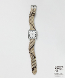 VAGUE WATCH CO. Carre 28mm heavy wavy SS