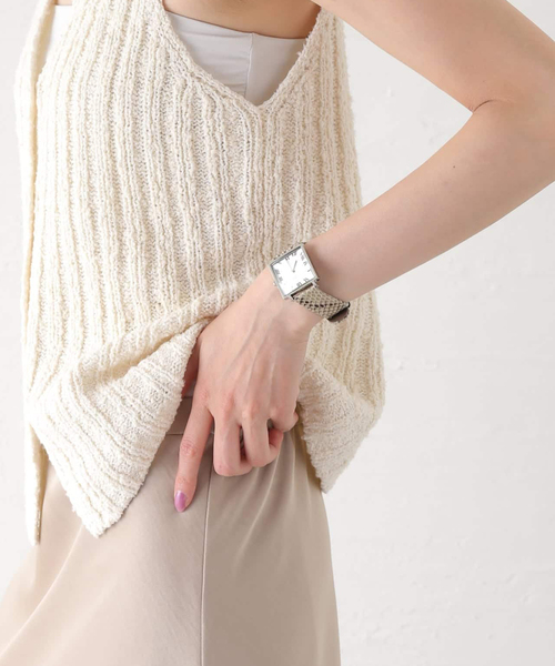 VAGUE WATCH CO.(ヴォーグウォッチカンパニー)の「VAGUE WATCH CO. Carre 28mm heavy wavy SS(アナログ腕時計・レディース・シルバー・FREE)」の3枚目の写真