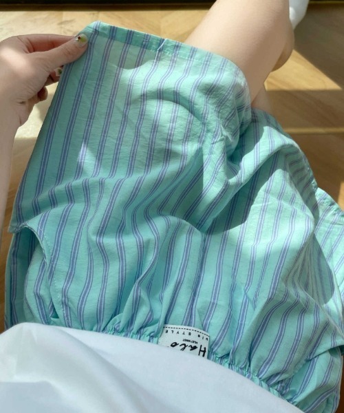 Ritzy(リッツィー)の「キャンディカラー ストライプショートパンツ(その他パンツ・レディース・グリーン/ブルー/パープル・FREE)」の8枚目の写真