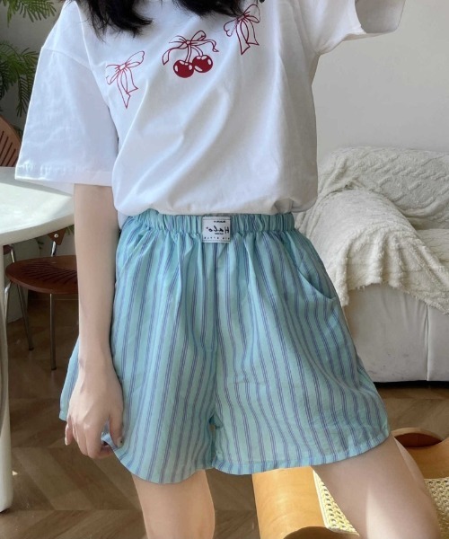 Ritzy(リッツィー)の「キャンディカラー ストライプショートパンツ(その他パンツ・レディース・グリーン/ブルー/パープル・FREE)」の10枚目の写真