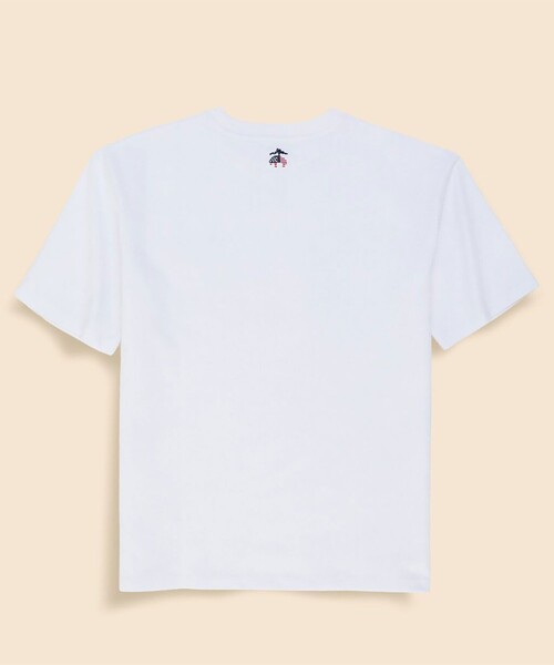BROOKS BROTHERS（ブルックスブラザーズ）の「【アメリカ建国250th記念】 USAコットンジャージー　ヘビーウェイト　星条旗GFロゴ　Tシャツ（Tシャツ/カットソー・メンズ・ネイビー/ホワイト・SMALL/MEDIUM/LARGE）」の3枚目の写真
