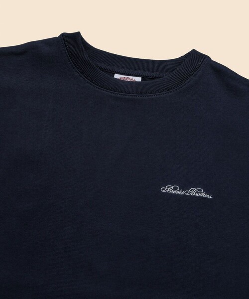 BROOKS BROTHERS（ブルックスブラザーズ）の「【アメリカ建国250th記念】 USAコットンジャージー　ヘビーウェイト　星条旗GFロゴ　Tシャツ（Tシャツ/カットソー・メンズ・ネイビー/ホワイト・SMALL/MEDIUM/LARGE）」の8枚目の写真