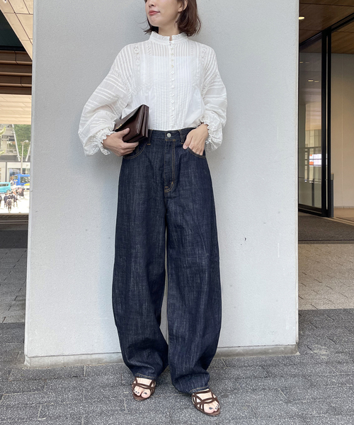 journal standard L'essage(ジャーナルスタンダードレサージュ)の「12.5oz バルーンデニムパンツ(デニムパンツ・レディース・ブルー/ネイビー・38/36)」の3枚目の写真