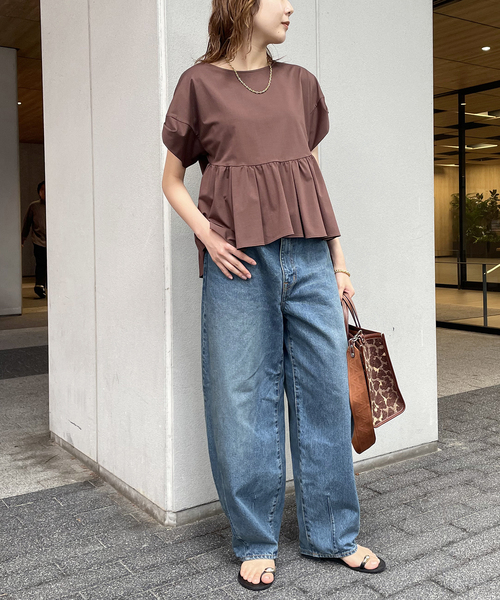 journal standard L'essage(ジャーナルスタンダードレサージュ)の「12.5oz バルーンデニムパンツ(デニムパンツ・レディース・ブルー/ネイビー・38/36)」の4枚目の写真