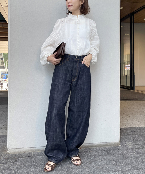 journal standard L'essage(ジャーナルスタンダードレサージュ)の「12.5oz バルーンデニムパンツ(デニムパンツ・レディース・ブルー/ネイビー・38/36)」の8枚目の写真