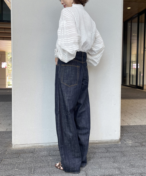 journal standard L'essage(ジャーナルスタンダードレサージュ)の「12.5oz バルーンデニムパンツ(デニムパンツ・レディース・ブルー/ネイビー・38/36)」の9枚目の写真