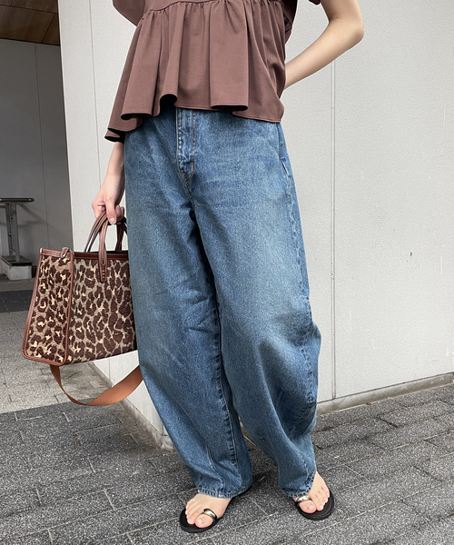 journal standard L'essage(ジャーナルスタンダードレサージュ)の「12.5oz バルーンデニムパンツ(デニムパンツ・レディース・ブルー/ネイビー・38/36)」の10枚目の写真