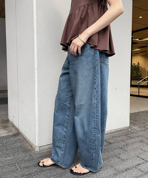 journal standard L'essage(ジャーナルスタンダードレサージュ)の「12.5oz バルーンデニムパンツ(デニムパンツ・レディース・ブルー/ネイビー・38/36)」の11枚目の写真