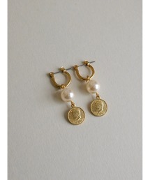 【Spill The Beans】コインパールピアス(MA)