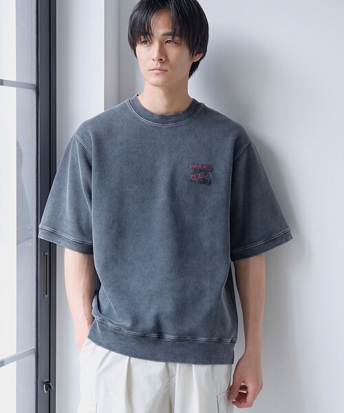 coen(コーエン)の「パウダーヴィンテージスウェットTシャツ(Tシャツ/カットソー・メンズ・マスタード/ダークグレー/ダークグリーン・XL/L/M/S)」の1枚目の写真