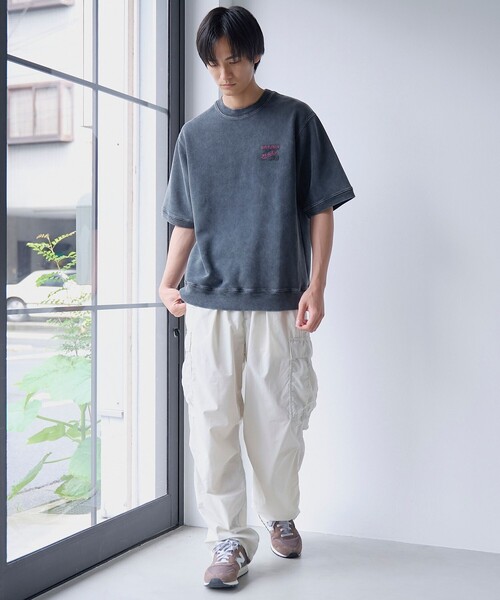 coen(コーエン)の「パウダーヴィンテージスウェットTシャツ(Tシャツ/カットソー・メンズ・マスタード/ダークグレー/ダークグリーン・XL/L/M/S)」の4枚目の写真