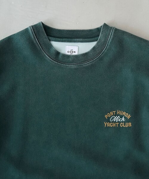 coen(コーエン)の「パウダーヴィンテージスウェットTシャツ(Tシャツ/カットソー・メンズ・マスタード/ダークグレー/ダークグリーン・XL/L/M/S)」の20枚目の写真