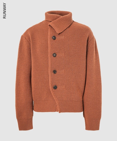 DRIES VAN NOTEN(ドリスヴァンノッテン)の「MARINO 4707 M.K.CARDIGAN(カーディガン/ボレロ・メンズ・オレンジ系その他/ブラック・M)」の1枚目の写真
