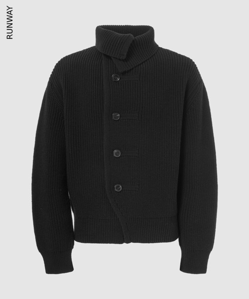 DRIES VAN NOTEN(ドリスヴァンノッテン)の「MARINO 4707 M.K.CARDIGAN(カーディガン/ボレロ・メンズ・オレンジ系その他/ブラック・M)」の2枚目の写真