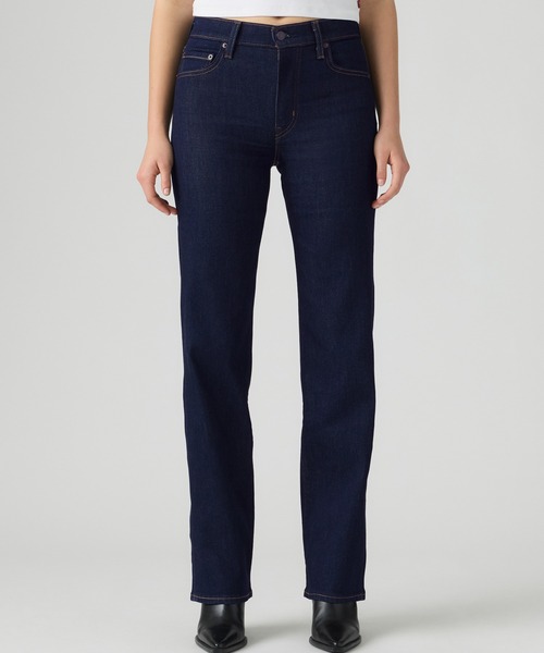 Levi's(リーバイス)の「Levi's/リーバイス 723 ハイライズストレート ジーンズ ダークインディゴ(デニムパンツ・レディース・ダークインディゴブルー・26inch/25inch/24inch/23inch/28inch/27inch)」の1枚目の写真